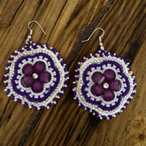 Nora Labillois - Earrings Purple Petals